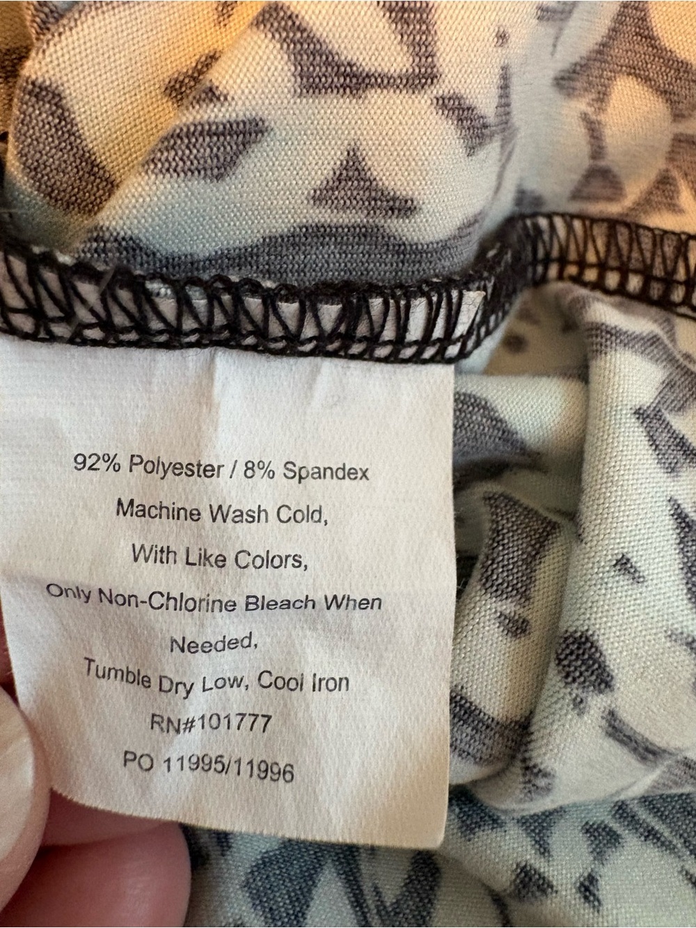Tranquility by Colorado Clothing Black & Light Blue Leaf-Print A-Line Skort - Picture 5 of 6